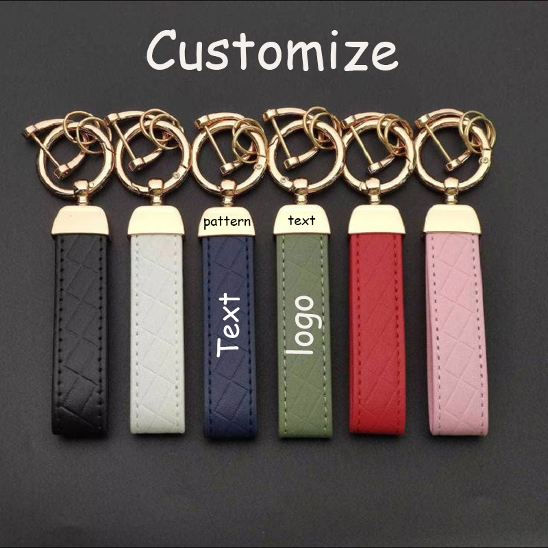 Leatherwork Keychain - 1/6/18 adet deri anahtarlık özelleştirilmiş isim