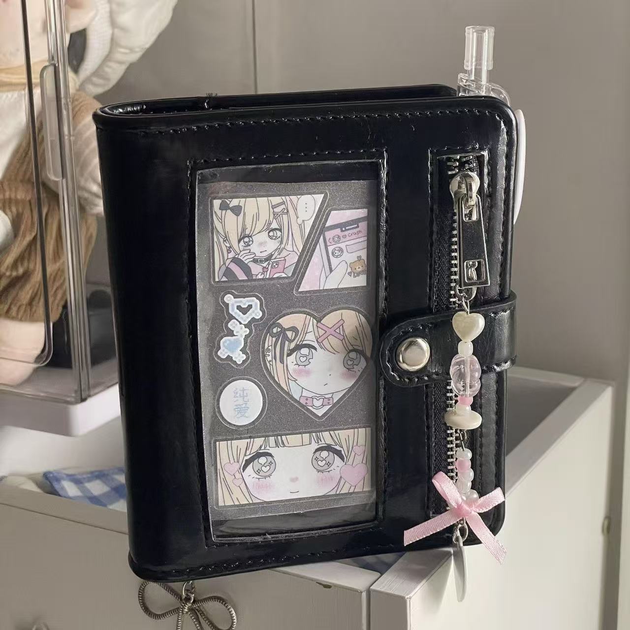Leather Work Notepad - Kore Tarzı Kawaii M5 PU Deri