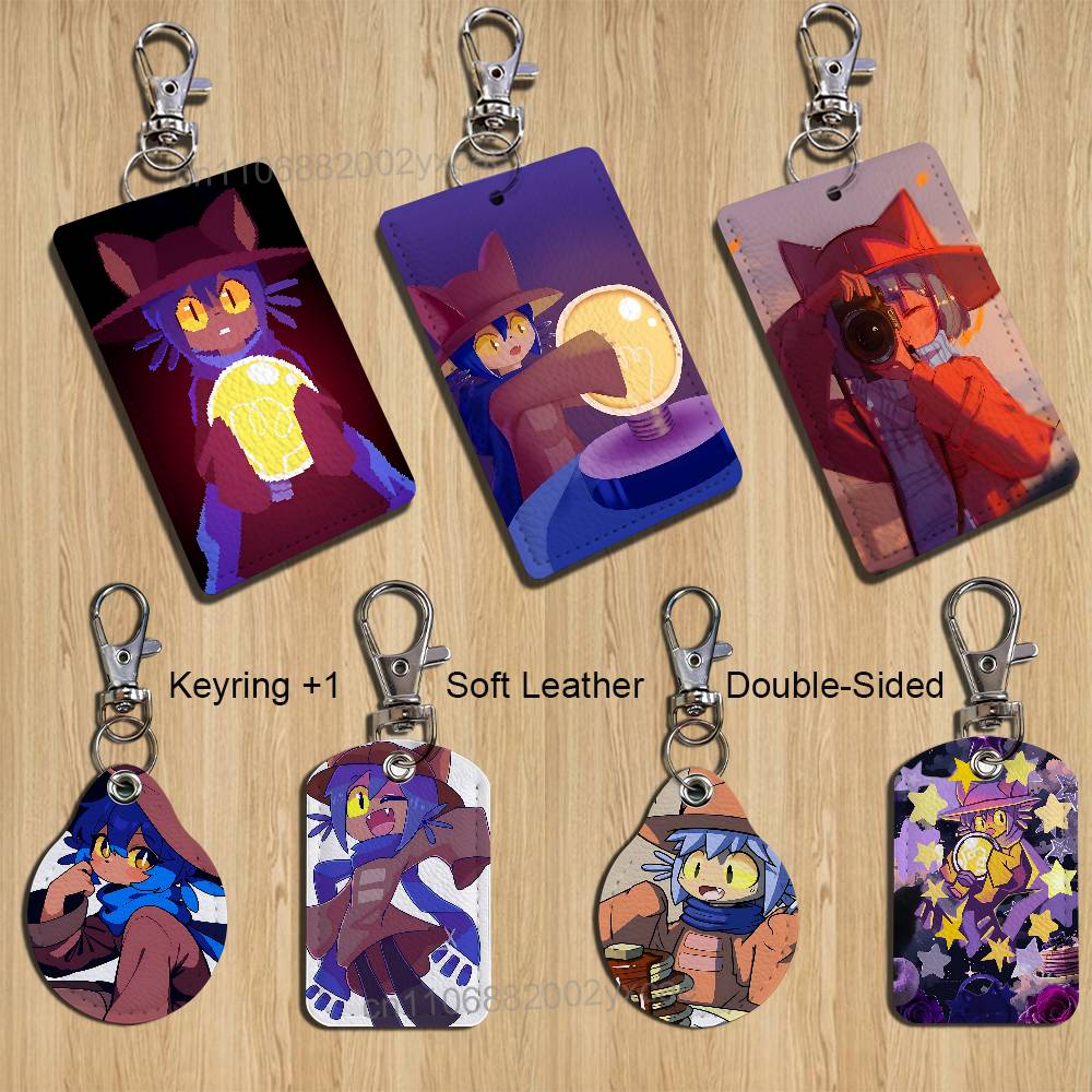 Leatherwork Keychain - sevimli Niko oyunu OneShot Tutucu Banka