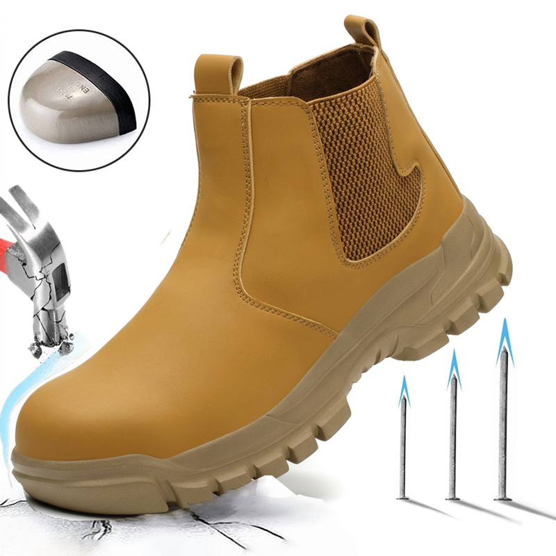 Leather Work Factory - Dayanıklı erkek güvenlik ayakkabıları moda erkek