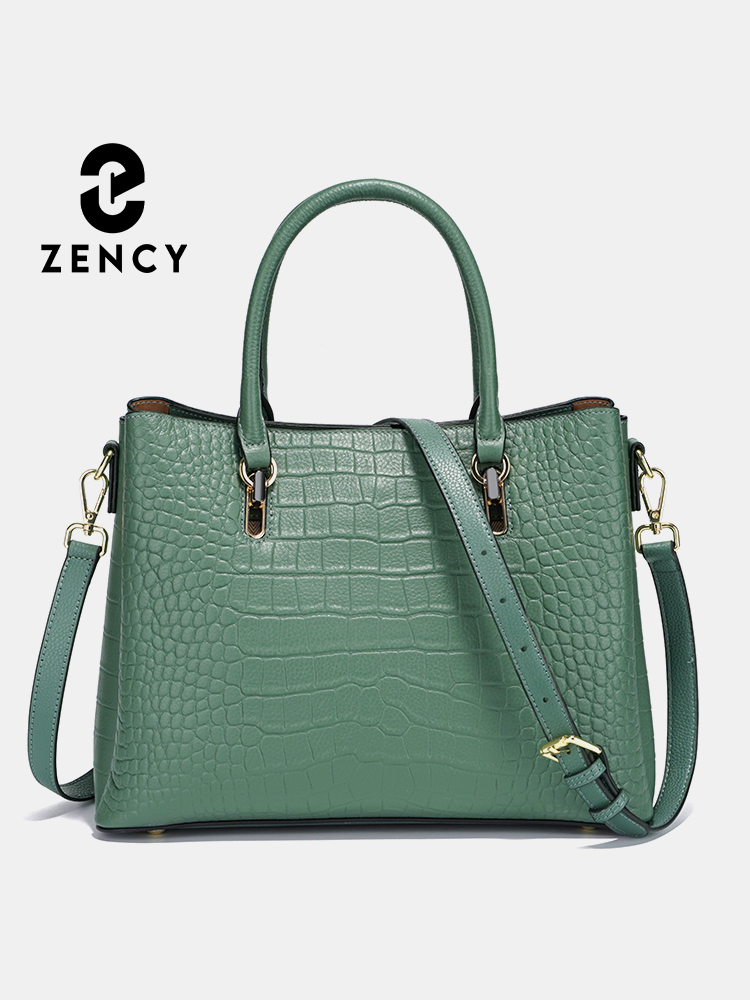 Leather Work Handbag - Zency Kadın Hakiki Deri Üst Saplı