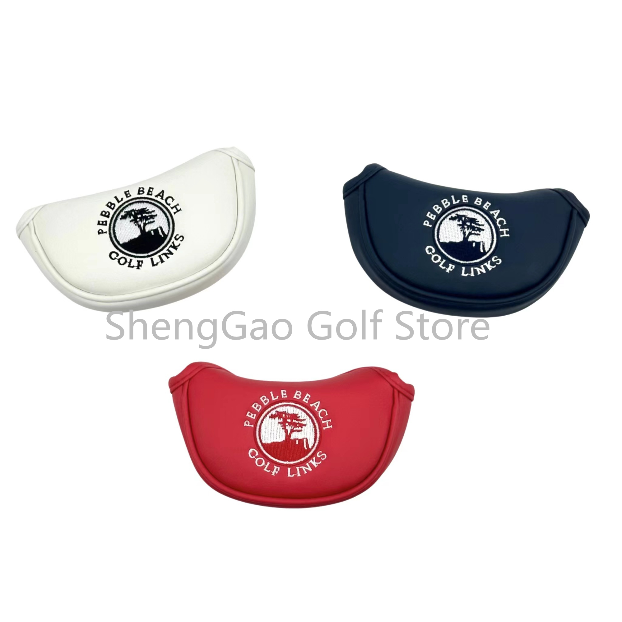 Leatherwork Mallet - Küçük ağaç desen Golf atıcı kapak