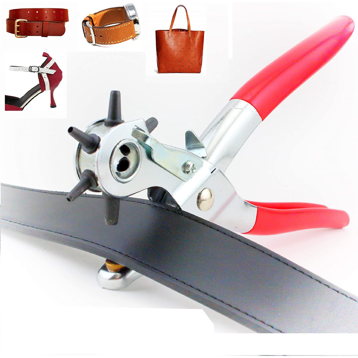 Leather Punch Revolving - Deri Delik Açma Aleti, 9 inç