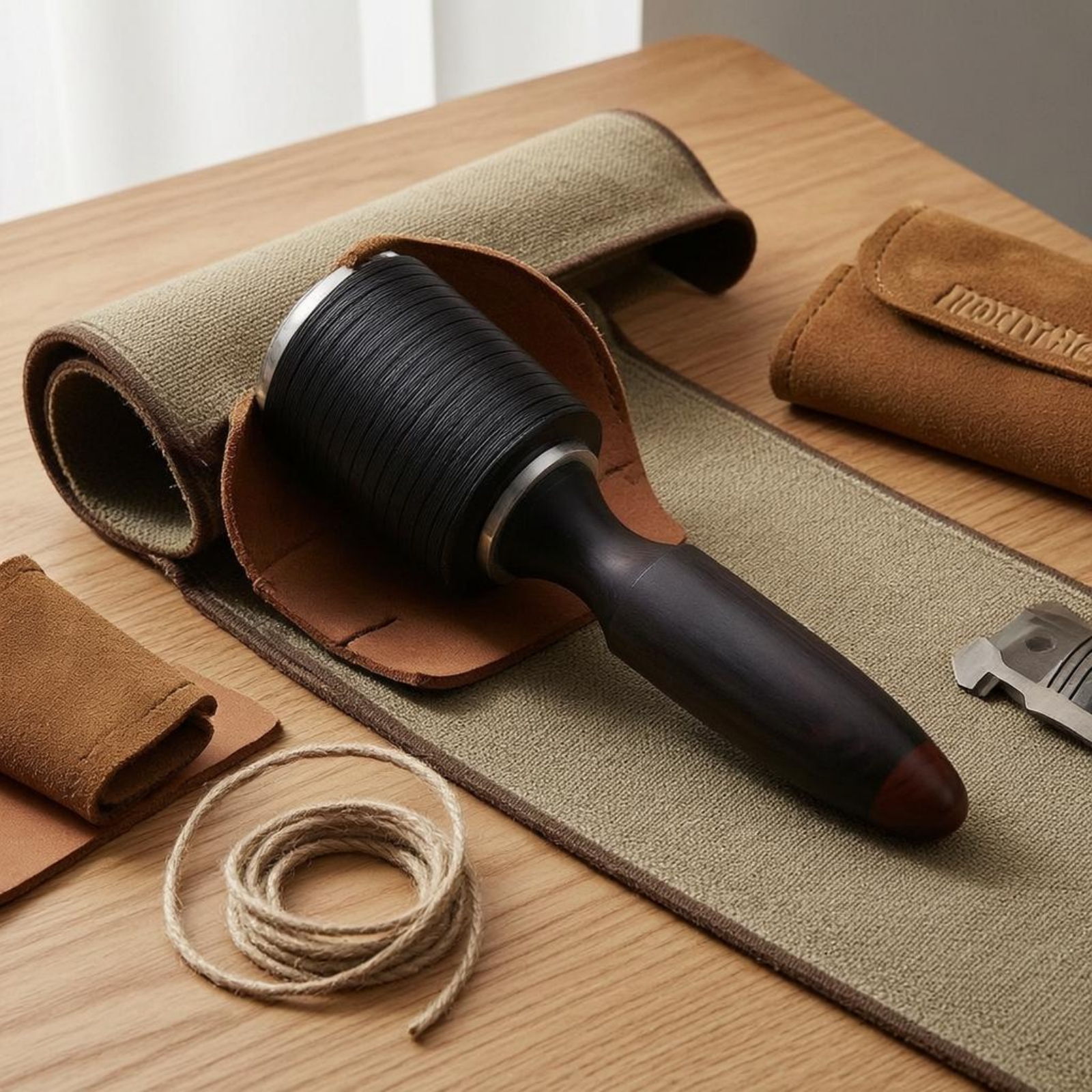 Leatherwork Mallet - Ahşap Saplı Tokmak Konik Saplı El