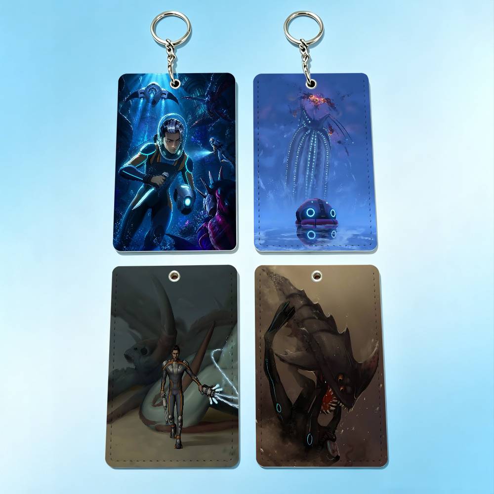 Leatherwork Keychain - Sıcak Oyun S-Subnautica 2 Rozet Tutucu
