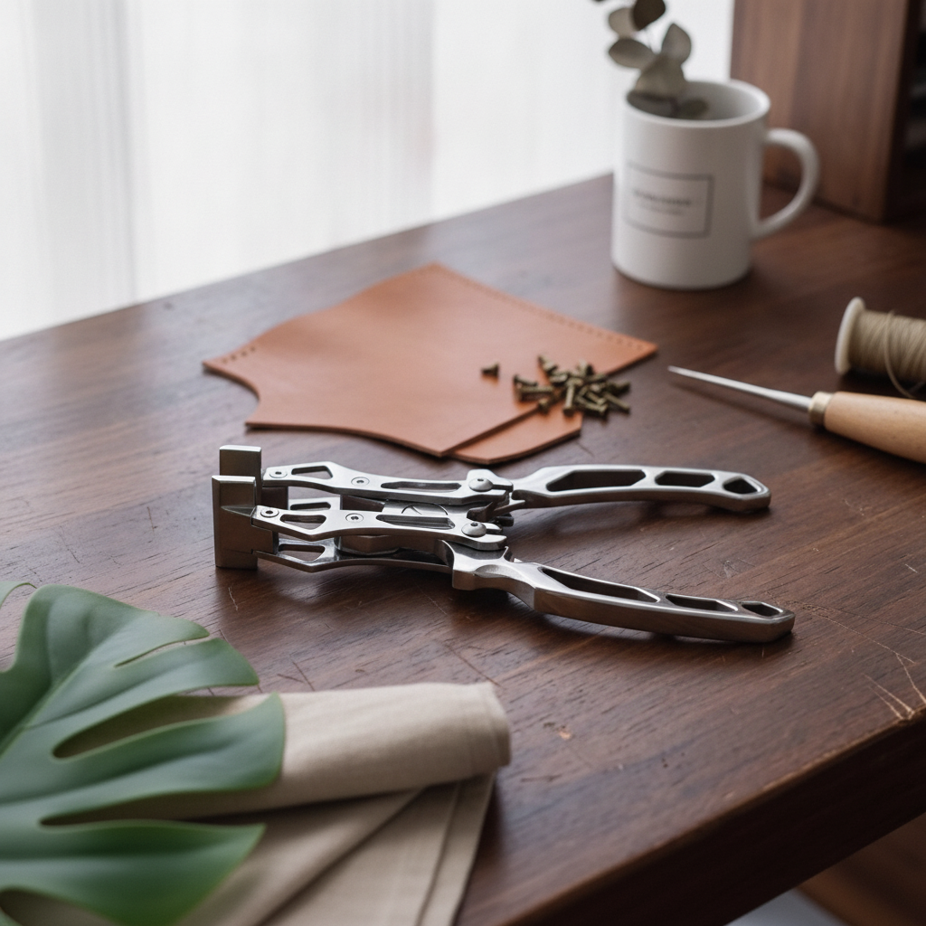Leatherwork Press - Deri İşleme Kelepçesi Pense Güçlü Kavrama