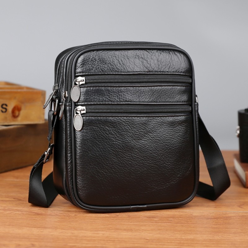 Leather Work Handbag - Erkek Omuz askılı çanta Rahat Çanta