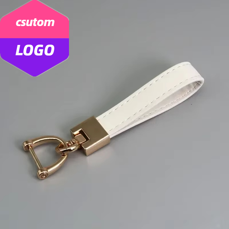 Leatherwork Keychain - Lazer Kazımayı Vintage Inek Derisi Deri