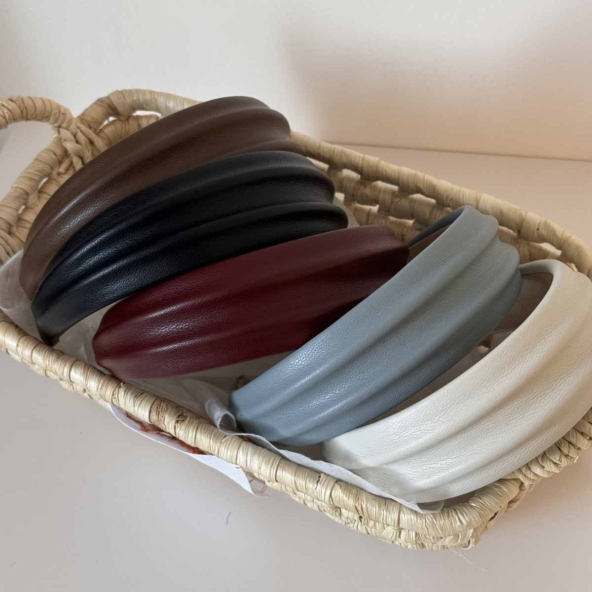 Leatherwork Rings - PU Deri Geniş Bantlar Saç Bantları