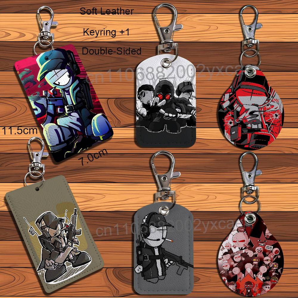 Leatherwork Keychain - Deimos J Sanford Madness Combat Holder