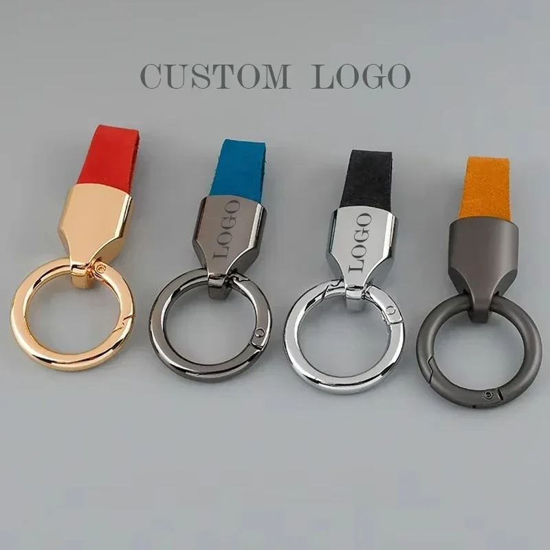 Leatherwork Keychain - Retro Vintage Kişiselleştirilmiş Anahtarlık Özel Logo