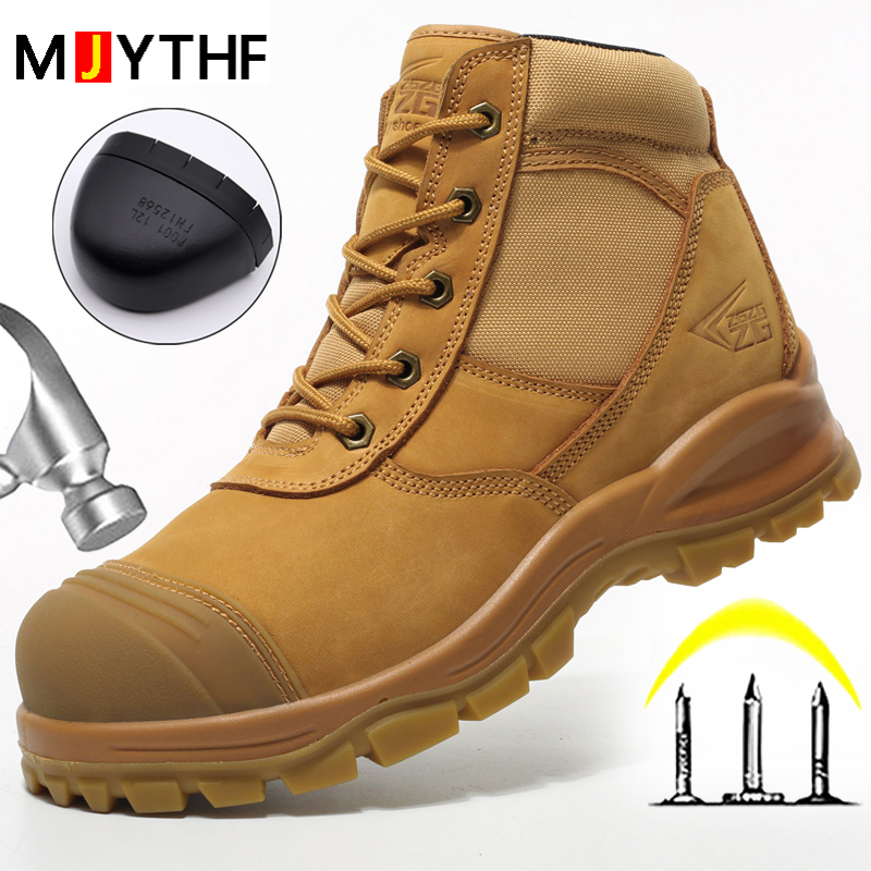 Leather Work Flats - Hakiki Deri Erkek Botları Güvenlik Ayakkabıları