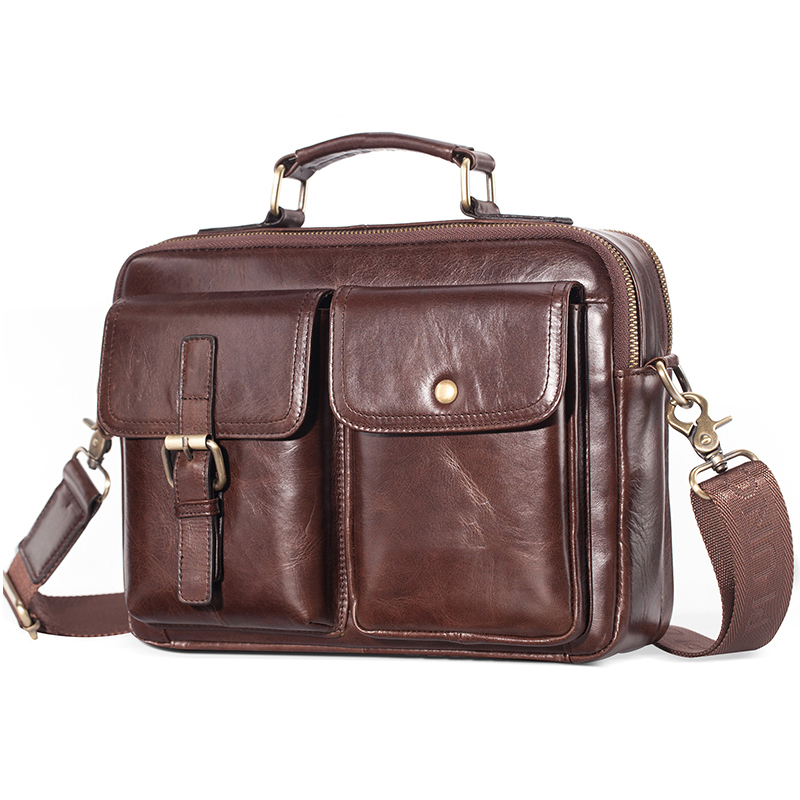 Leather Work Handbag - Marka yeni inek derisi deri askılı