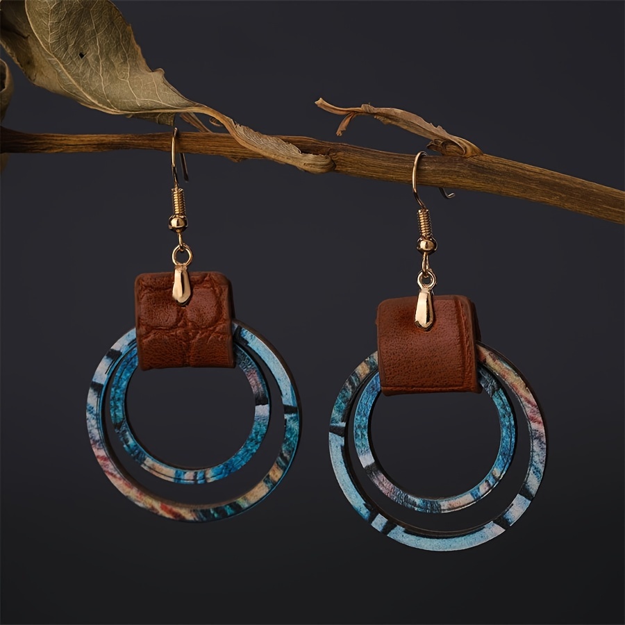 Leatherwork Rings - 2026 Yeni Bohem Deri Çift Halka