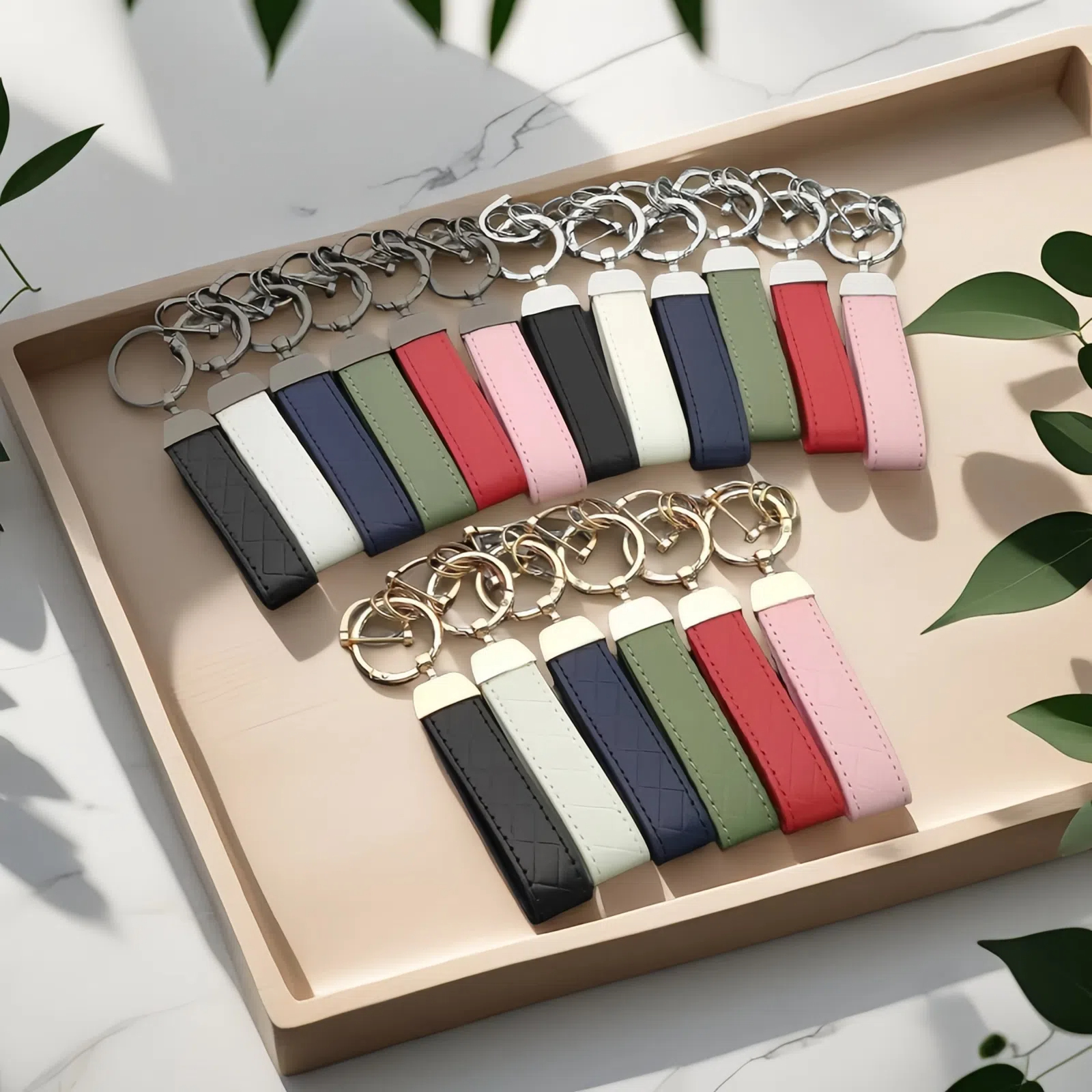 1/6/18 adet deri anahtarlık öz - Leatherwork Keychain incelemesi ve fiyatı