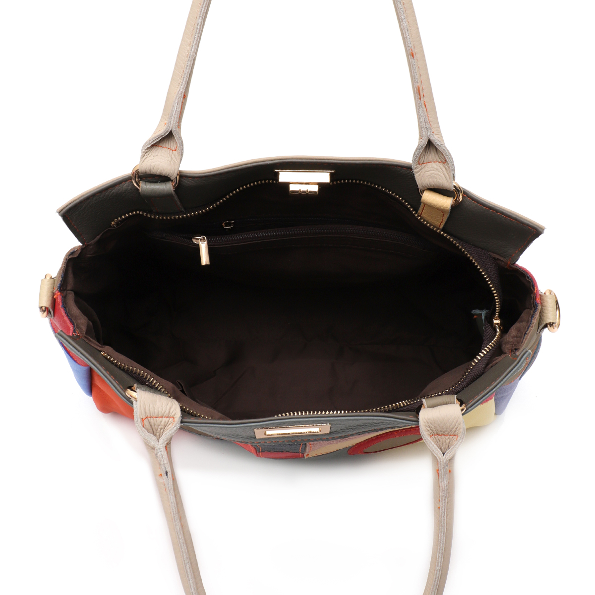 SC Chic Renkli Gerçek Deri Geo - Leather Work Handbag incelemesi ve fiyatı