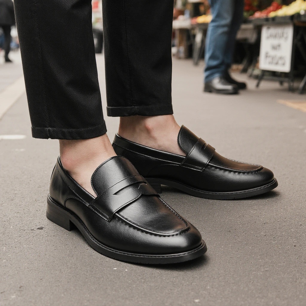 Erkek Siyah Penny Loafer'lar K - Leatherworking Classic incelemesi ve fiyatı