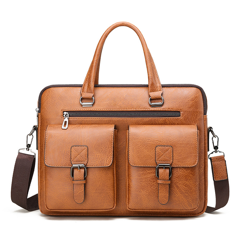 Lüks marka adam iş evrak çanta - Leather Work Handbag incelemesi ve fiyatı