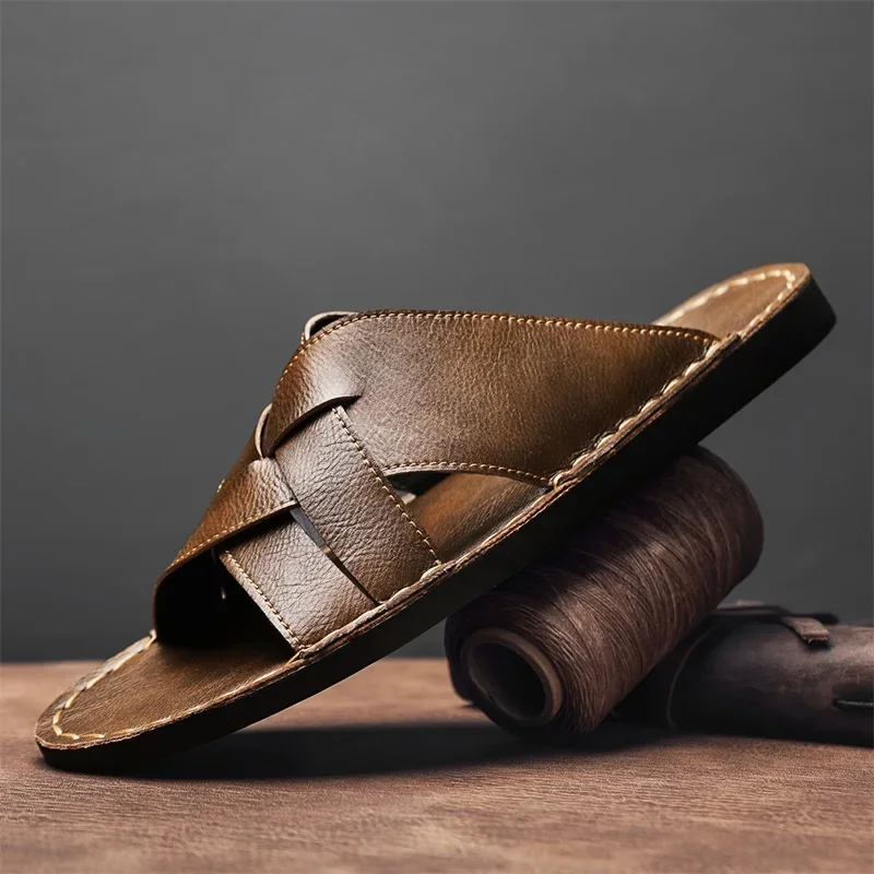 Hakiki Deri Erkek Rahat Sandal - Leather Work Flats incelemesi ve fiyatı