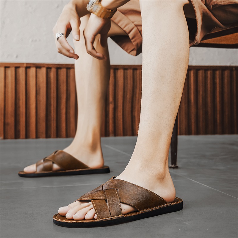 Hakiki Deri Erkek Rahat Sandal - Leather Work Flats incelemesi ve fiyatı