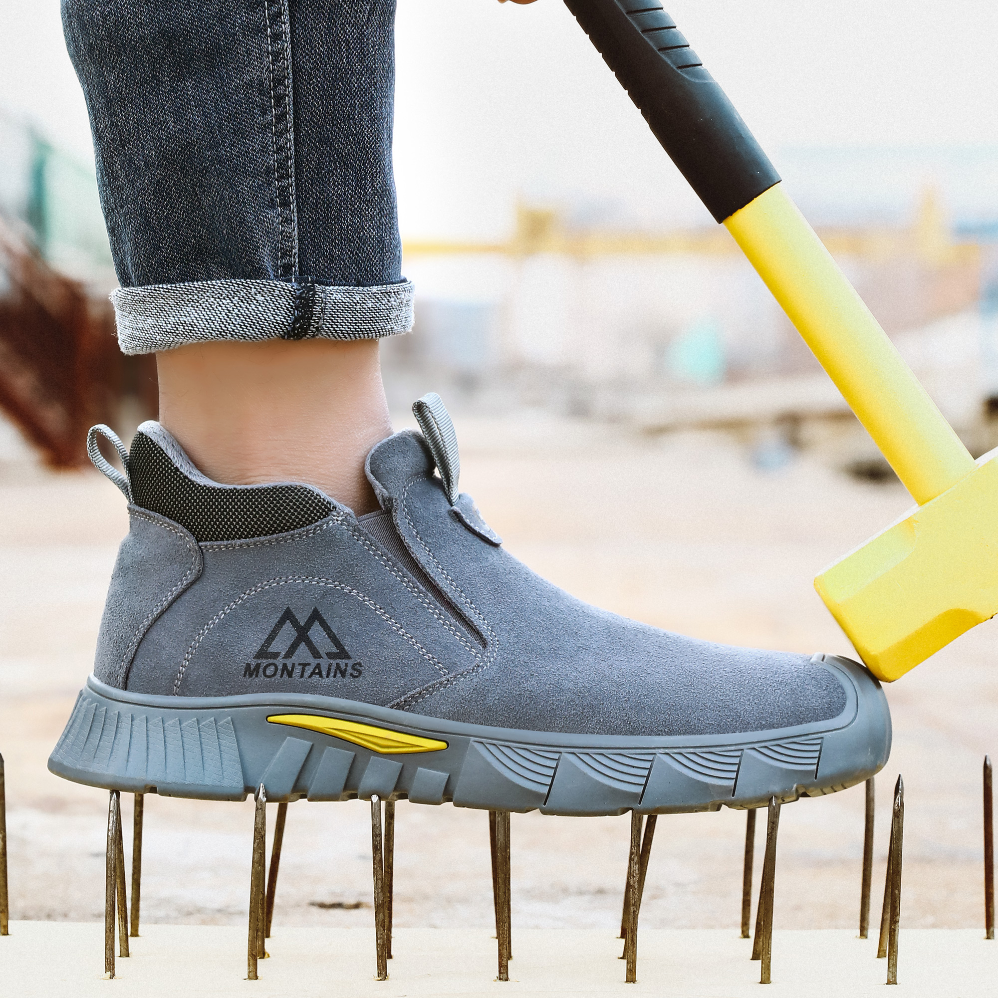 Dayanıklı erkek güvenlik ayakk - Leather Work Factory incelemesi ve fiyatı