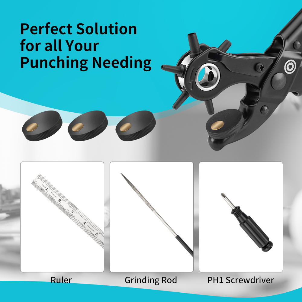 DURATECH 25cm Delme Pensesi Dö - Leather Punch Revolving incelemesi ve fiyatı