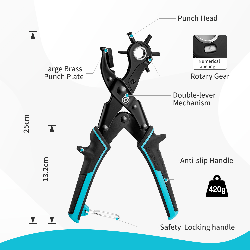 DURATECH 25cm Delme Pensesi Dö - Leather Punch Revolving incelemesi ve fiyatı