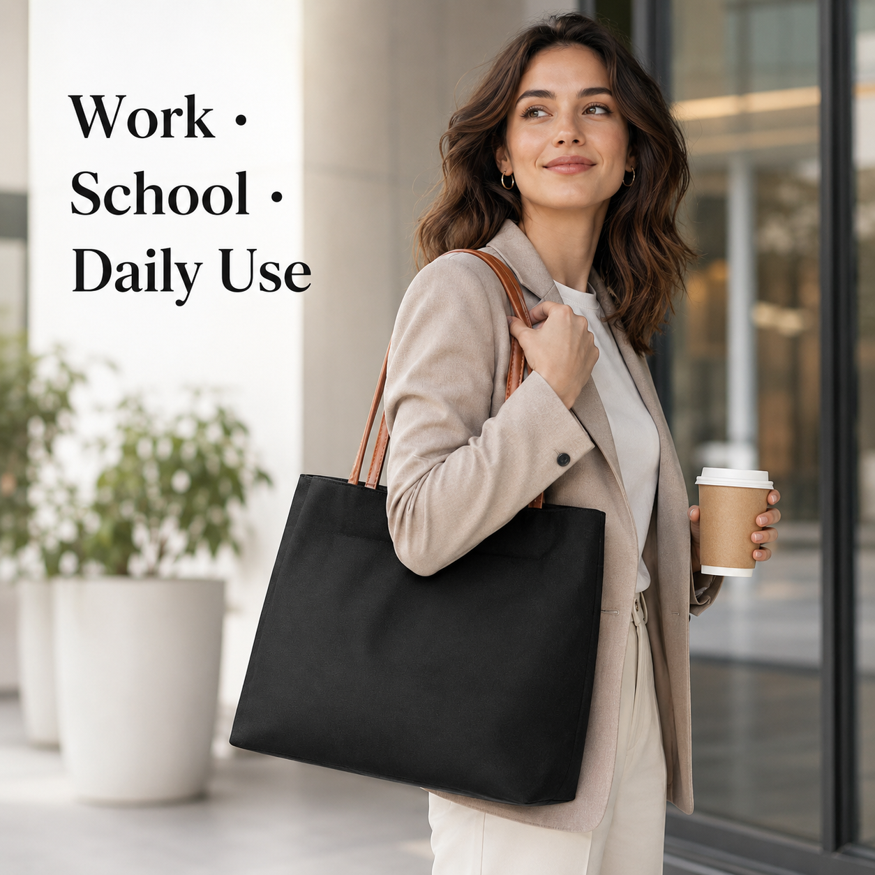 PU Deri Saplı Kadın Kanvas Çan - Leather Work Handbag incelemesi ve fiyatı