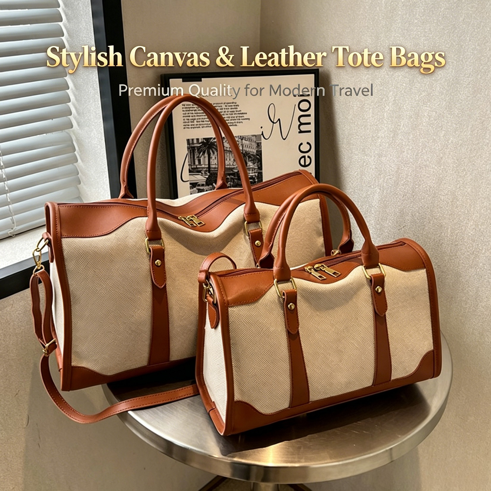 2026 Vintage Kanvas ve PU Deri - Leather Work Duffle incelemesi ve fiyatı