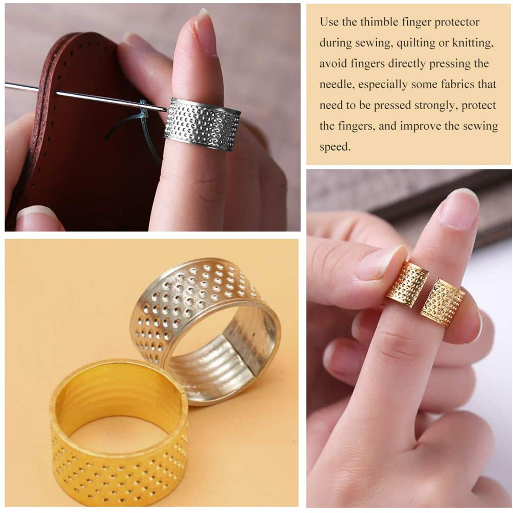 El-çalışma dikiş yüksük Metal  - Leatherwork Rings incelemesi ve fiyatı