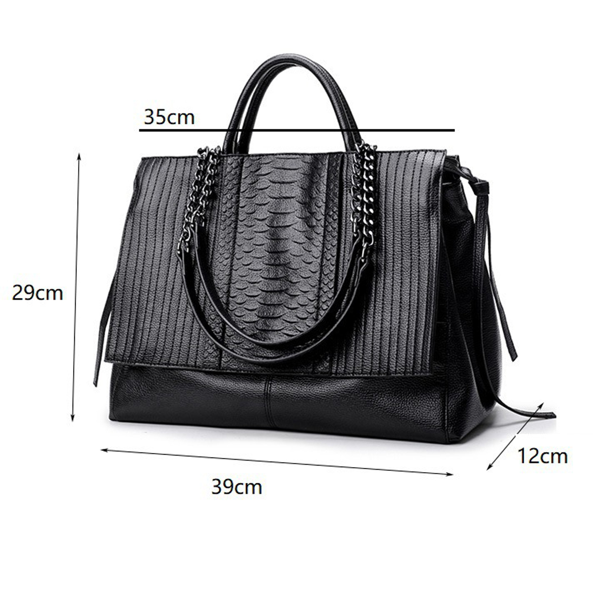 Fermuarlı Zarif Tote Çanta, Ka - Leather Work Handbag incelemesi ve fiyatı
