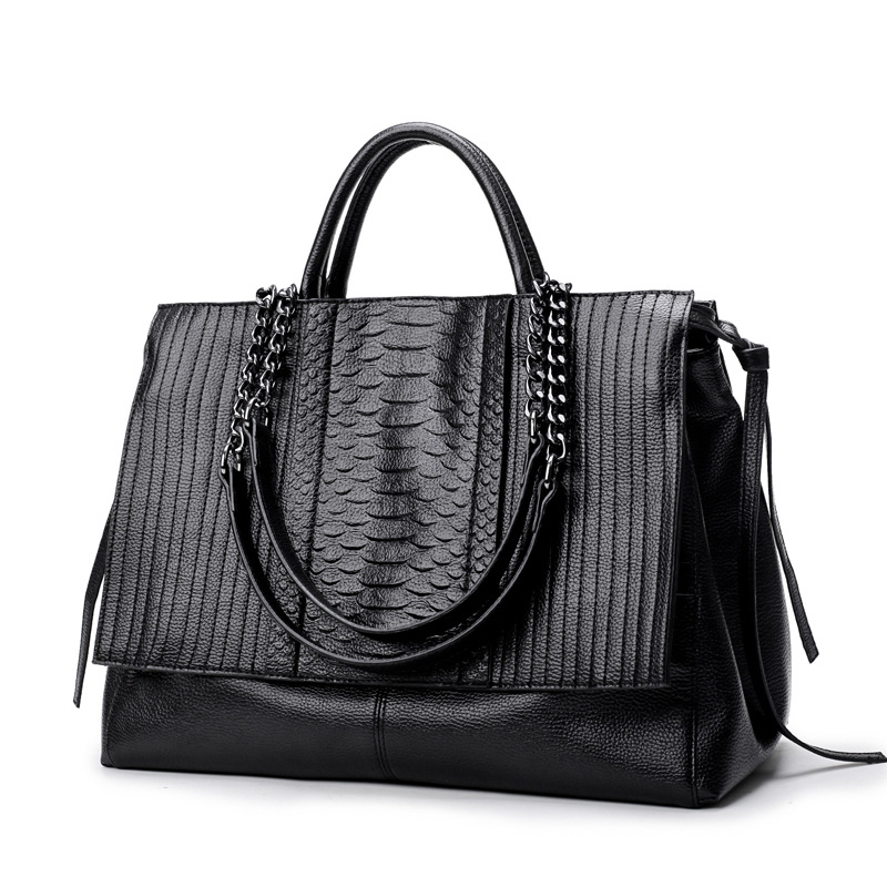 Fermuarlı Zarif Tote Çanta, Ka - Leather Work Handbag incelemesi ve fiyatı