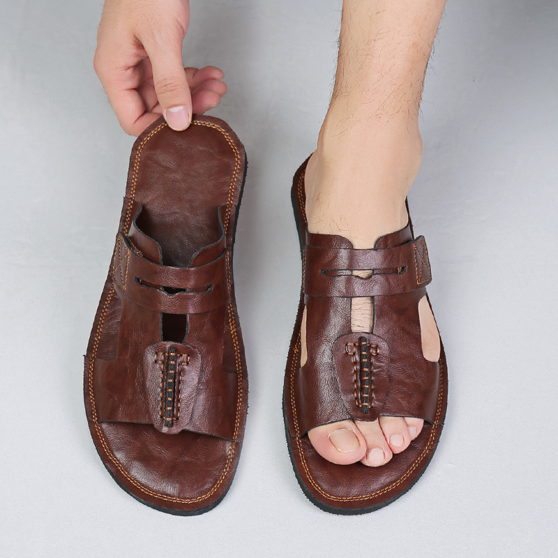 Büyük Boy Premium Deri Sandale - Leather Work Flats incelemesi ve fiyatı