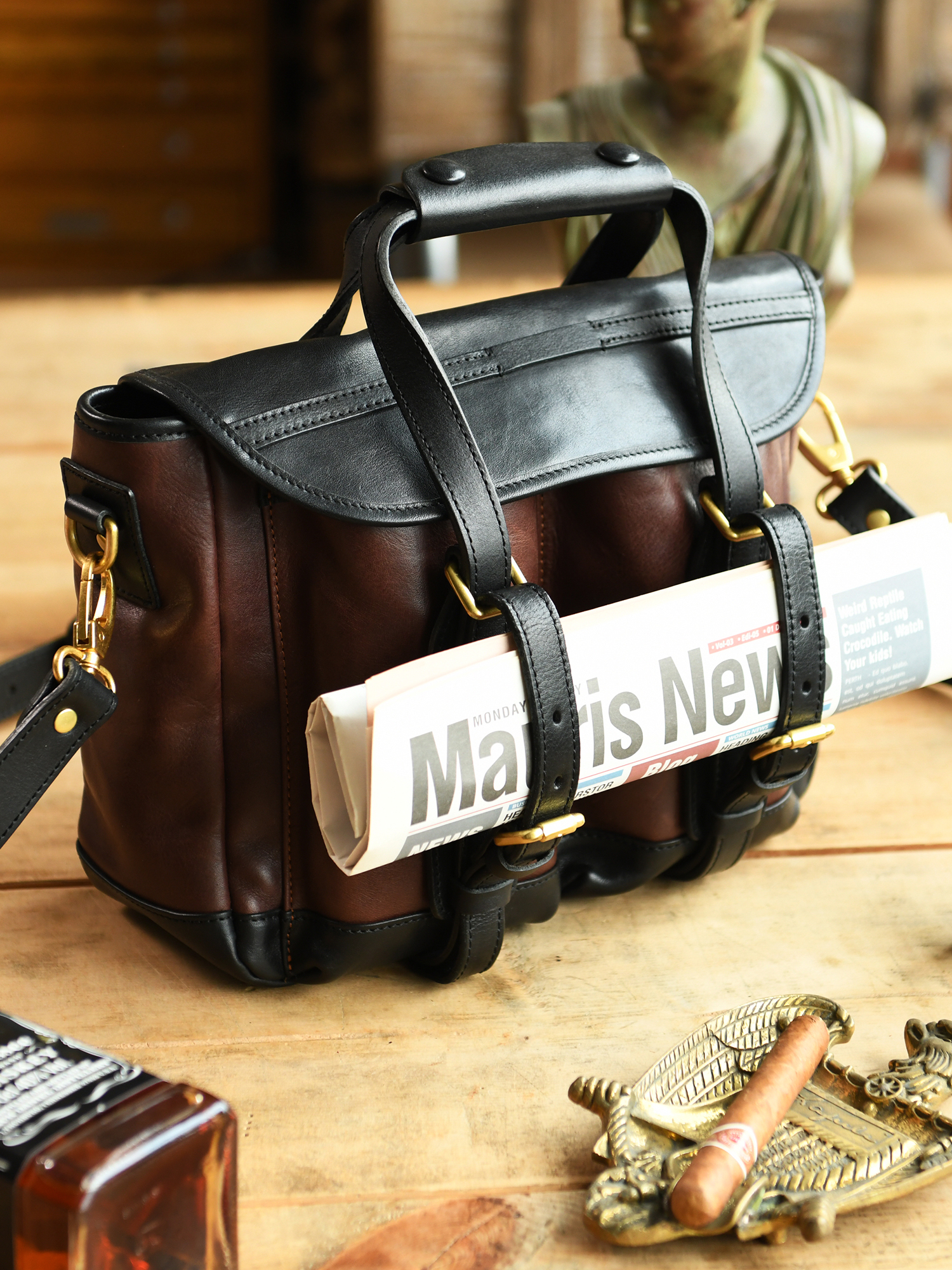 Vintage yüksek kaliteli ilk ka - Leather Work Handbag incelemesi ve fiyatı