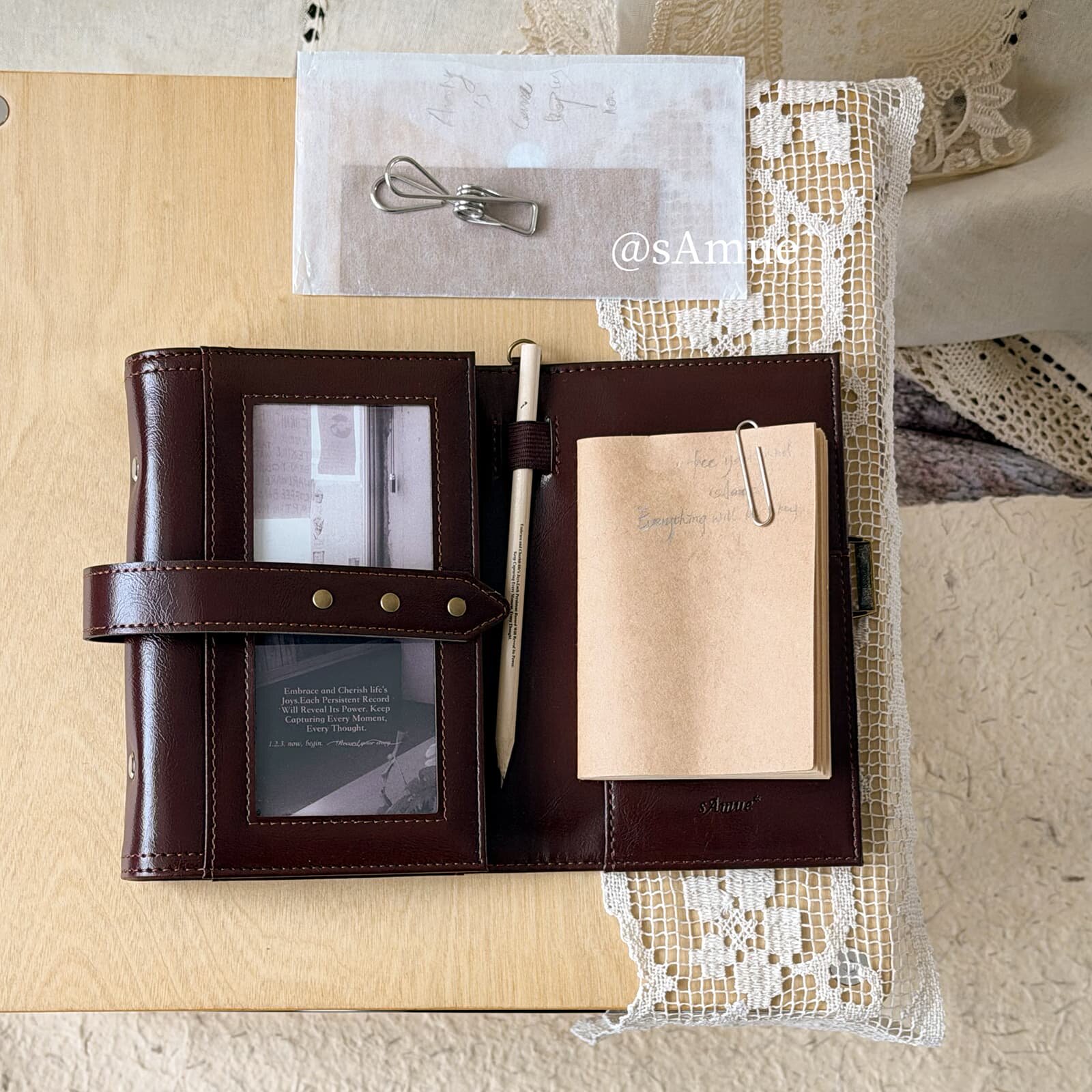 Vintage A6 3 Katlı Deri Yenide - Leather Work Notepad incelemesi ve fiyatı