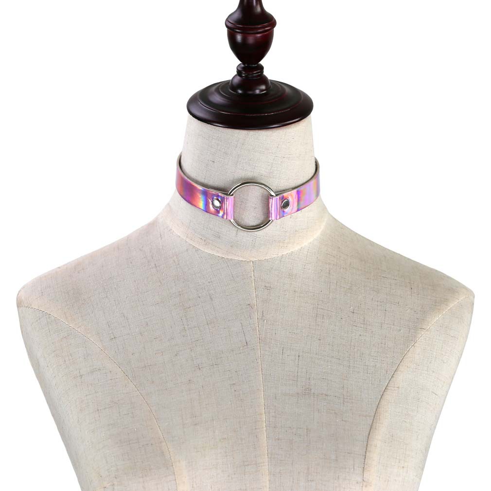 Gotik Neon renk deri yaka Punk - Leatherwork Rings incelemesi ve fiyatı