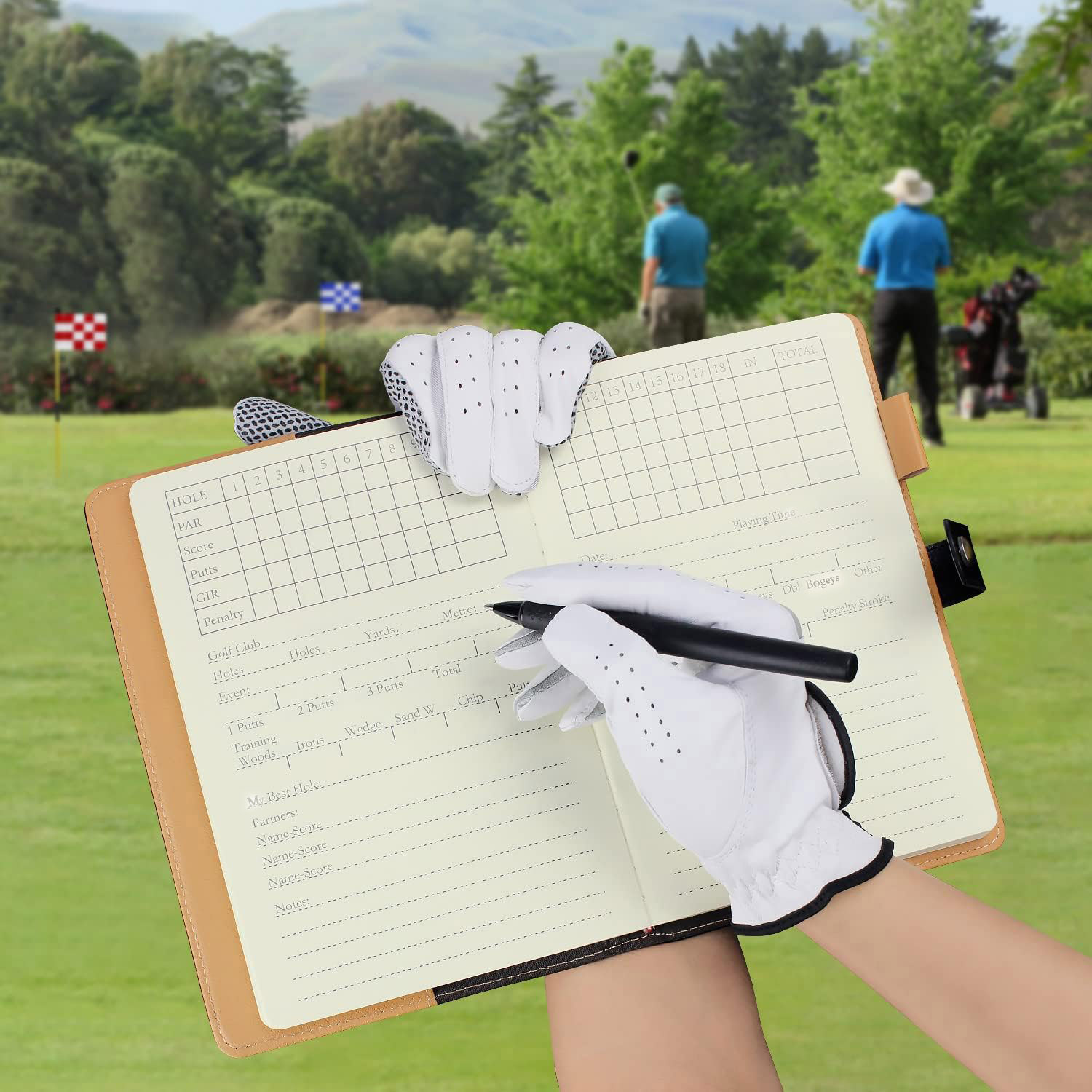 Siyah Deri Golf Skor Kartı Tut - Leather Work Notepad incelemesi ve fiyatı