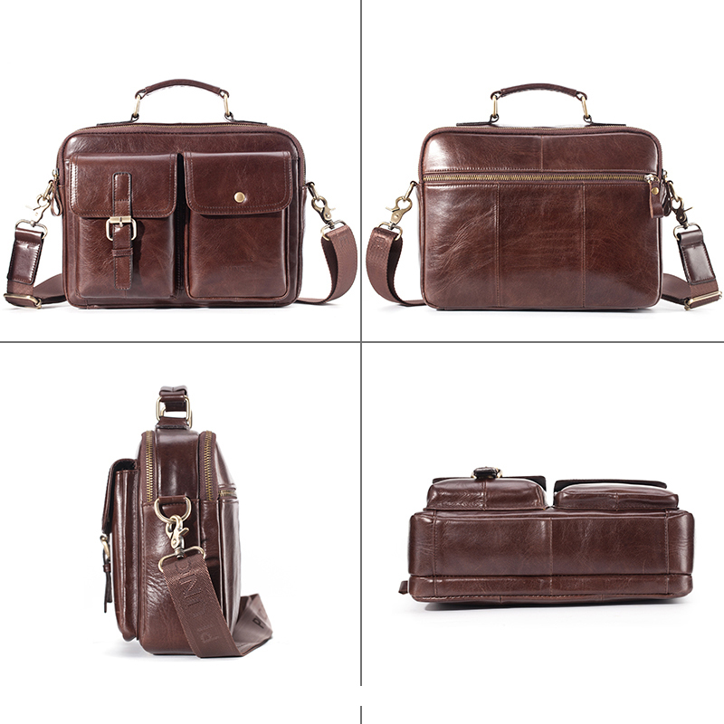 Marka yeni inek derisi deri as - Leather Work Handbag incelemesi ve fiyatı