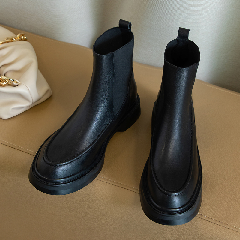Sıcak hakiki deri kadın botlar - Leather Work Flats incelemesi ve fiyatı