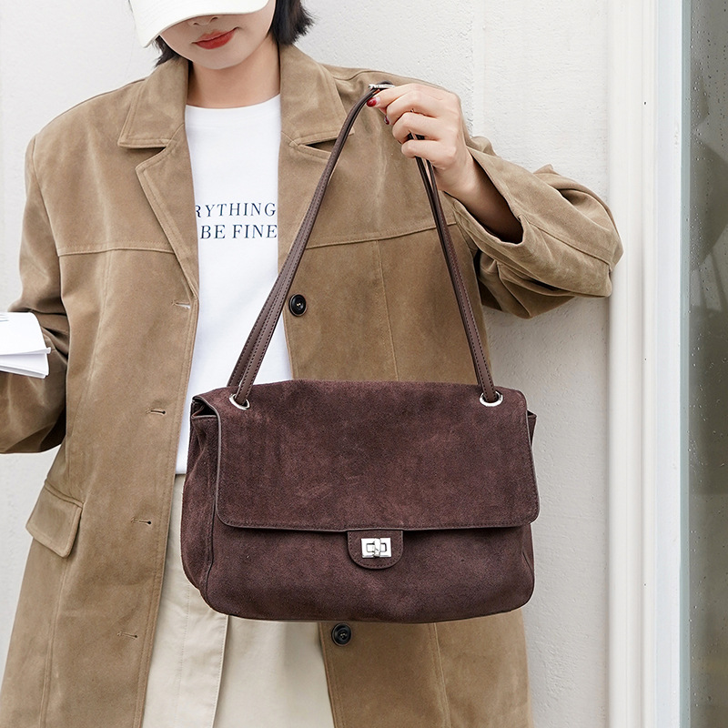 Hakiki Süet Deri Koltukaltı Om - Leather Work Handbag incelemesi ve fiyatı