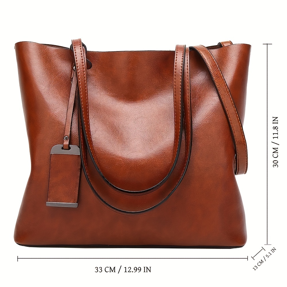 Moda klasik Retro deri kadın T - Leather Work Handbag incelemesi ve fiyatı