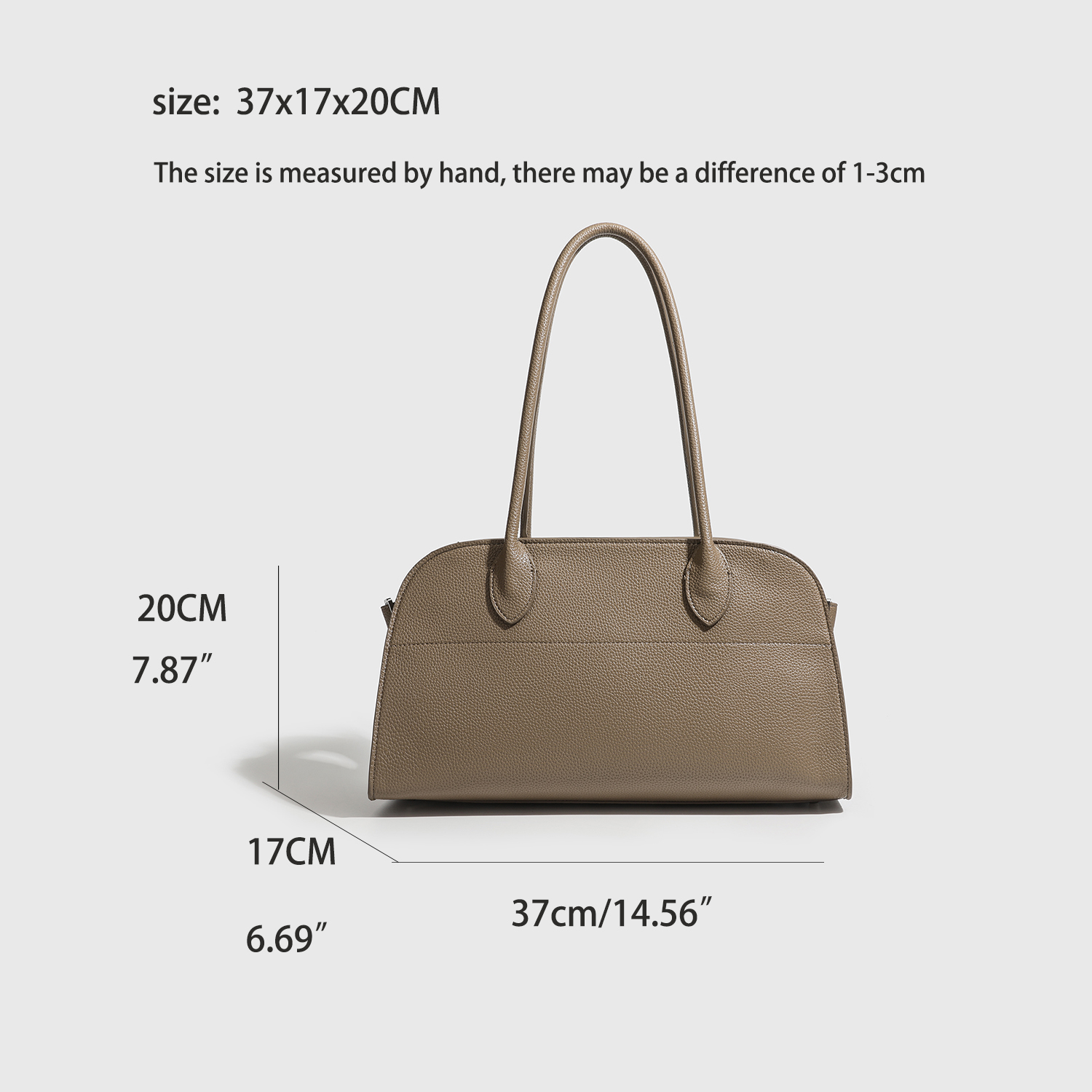 Litchi Tahıl Doku Tote Çanta K - Leather Work Handbag incelemesi ve fiyatı