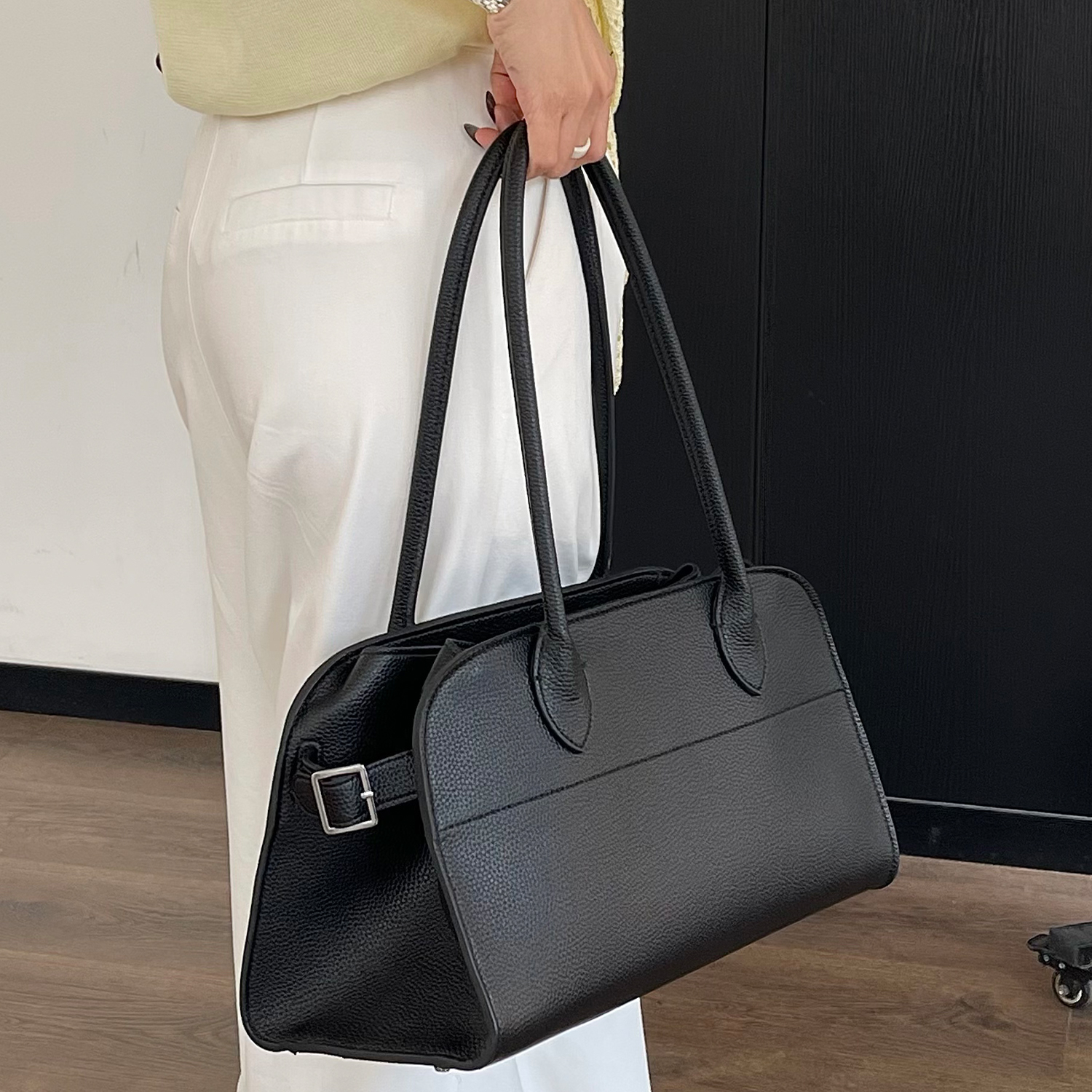 Litchi Tahıl Doku Tote Çanta K - Leather Work Handbag incelemesi ve fiyatı