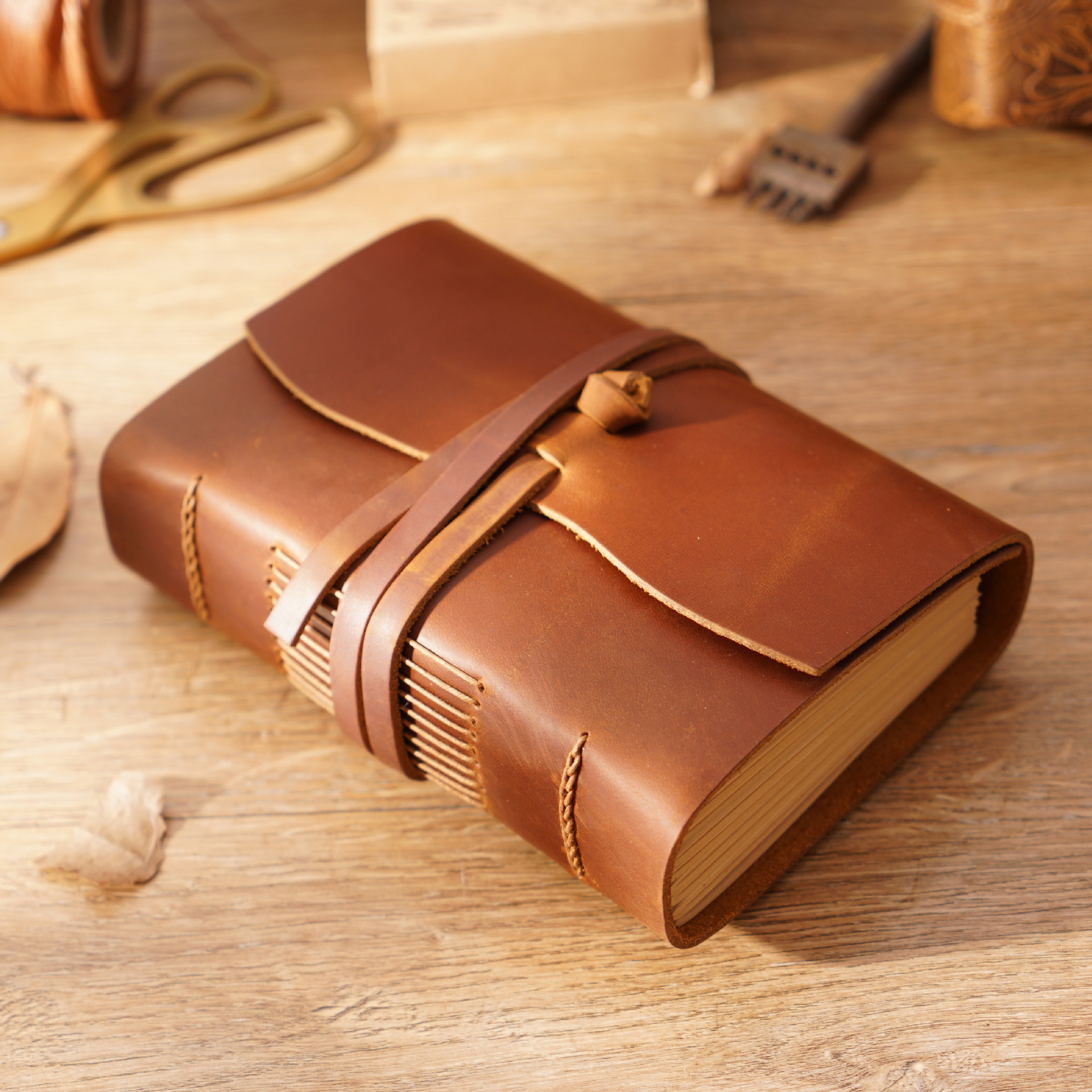 El yapımı deri not defteri kah - Leather Work Notepad incelemesi ve fiyatı